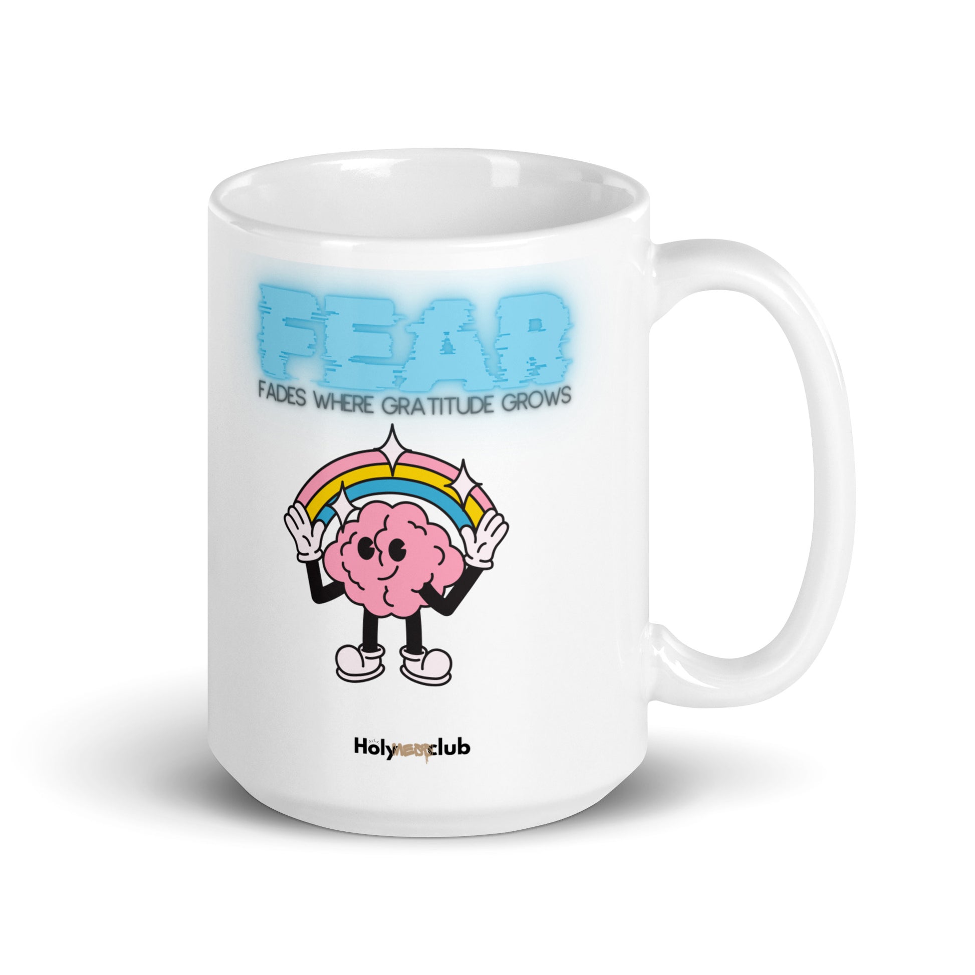 Mug Blanc Brillant - Pour tou·tes celles et ceux qui boivent chaud et pensent clair.