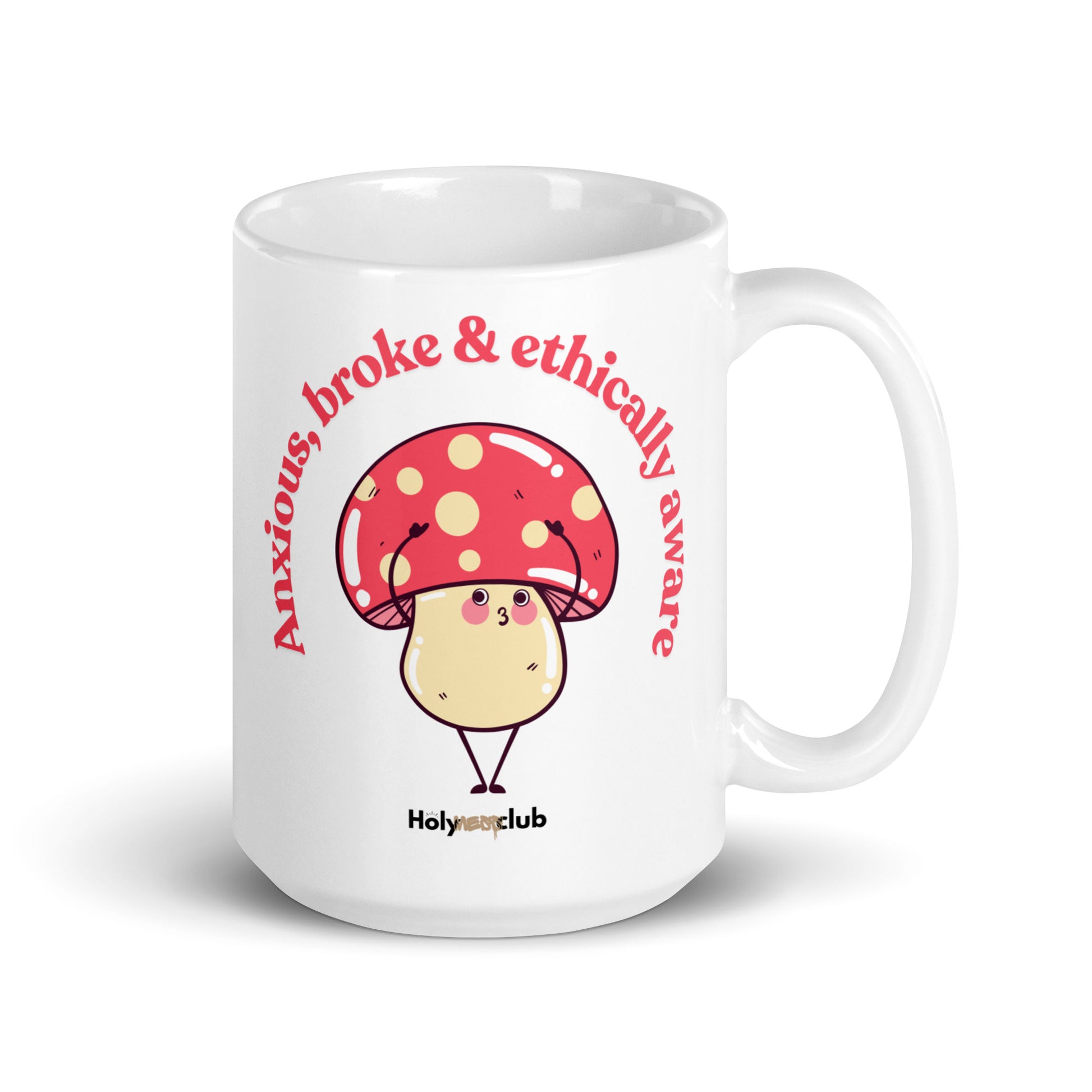 Mug Blanc Brillant - Pour tou·tes celles et ceux qui boivent chaud et pensent clair.