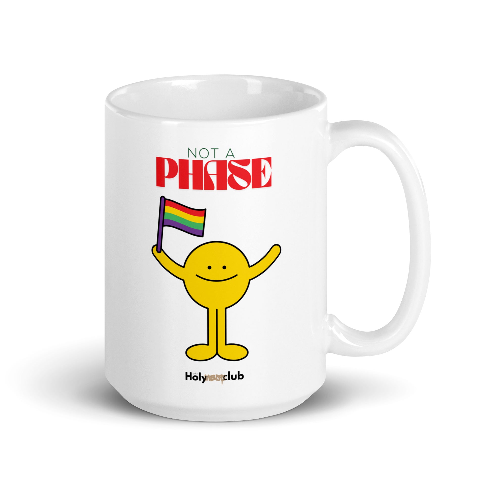 Mug Blanc Brillant - Pour tou·tes celles et ceux qui boivent chaud et pensent clair.