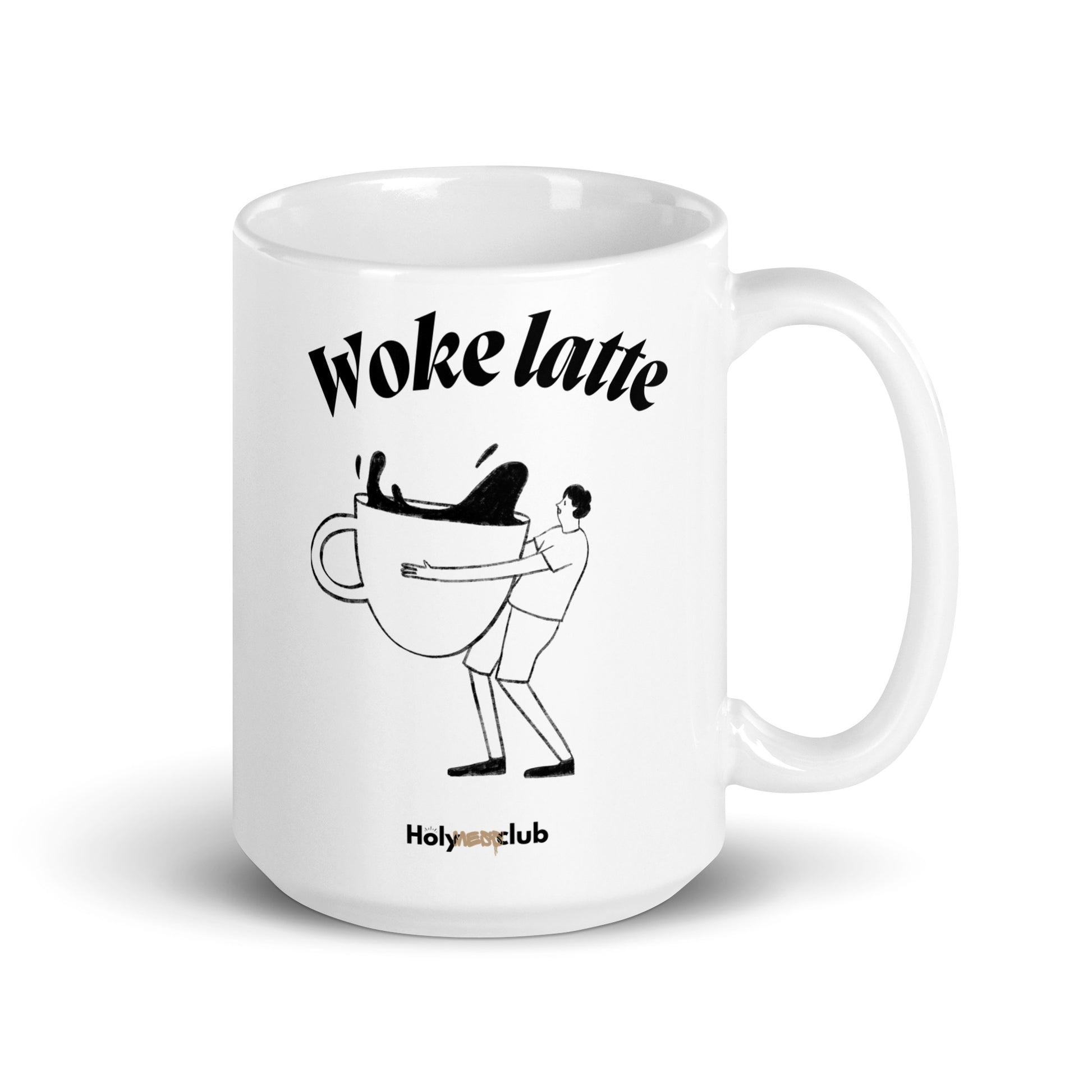 Mug Blanc Brillant - Pour tou·tes celles et ceux qui boivent chaud et pensent clair.