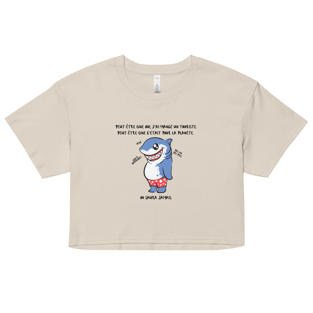 Crop top - Court sur la taille, long sur le message Court sur la taille, long sur le message.