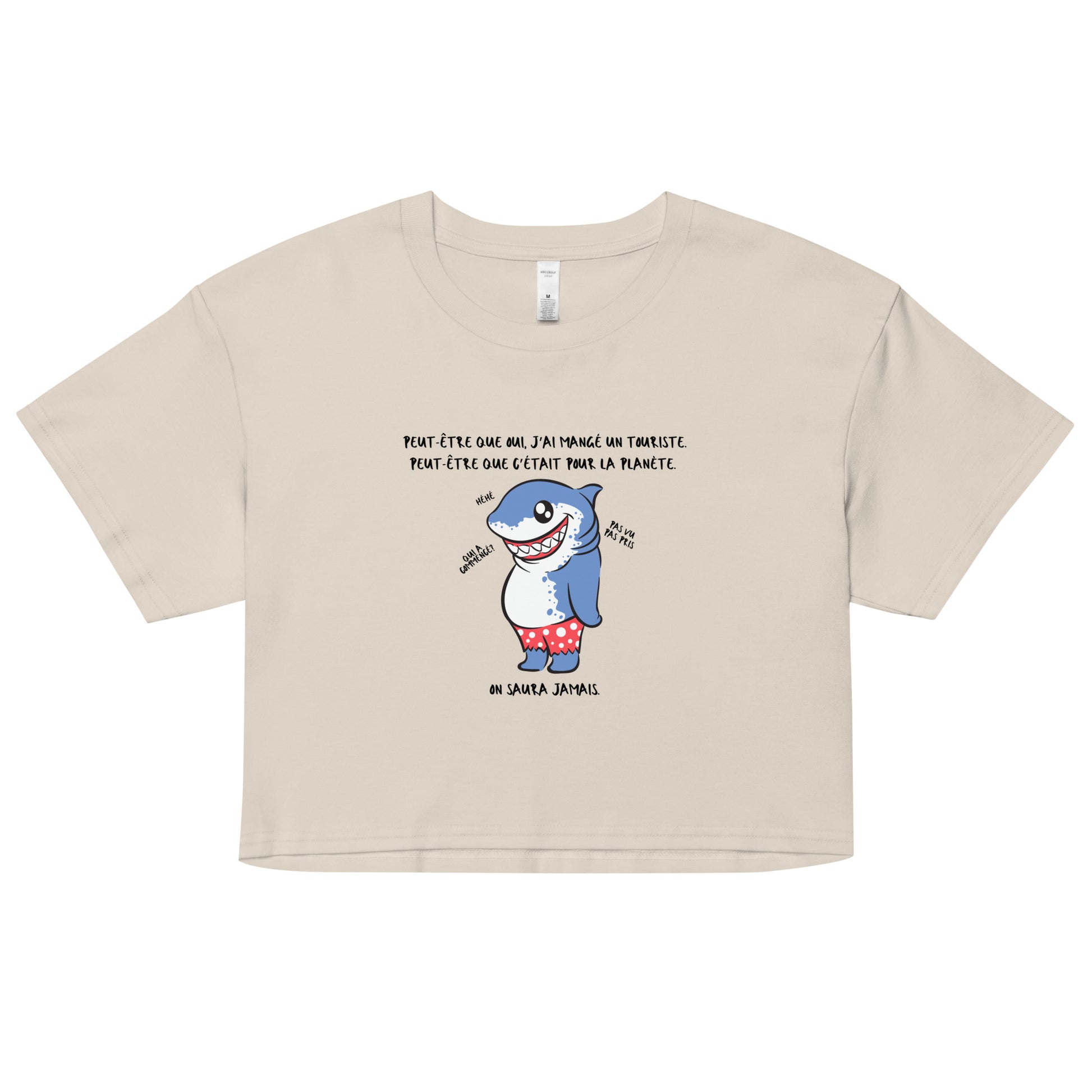 Crop top - Court sur la taille, long sur le message Court sur la taille, long sur le message.