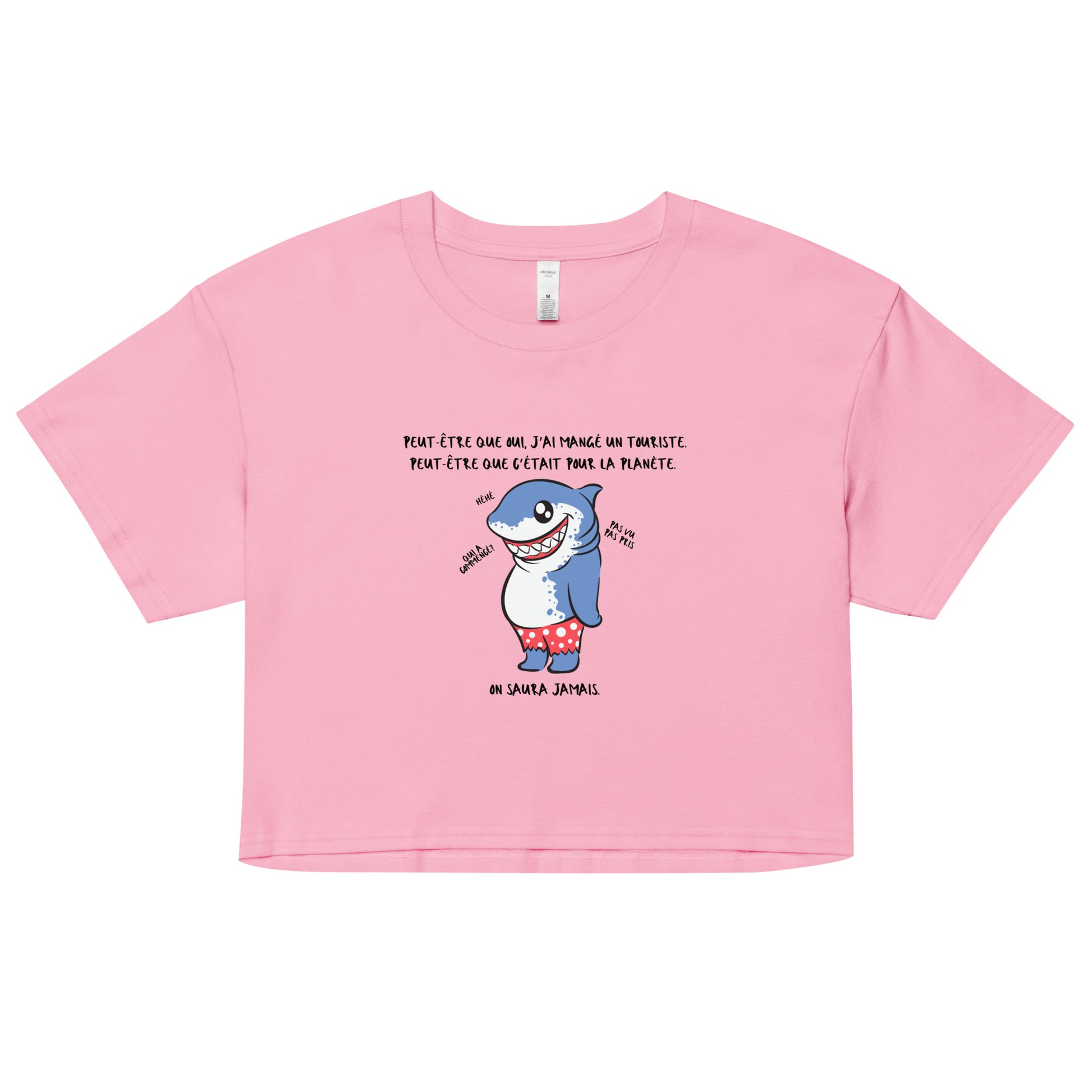 Crop top - Court sur la taille, long sur le message Court sur la taille, long sur le message.