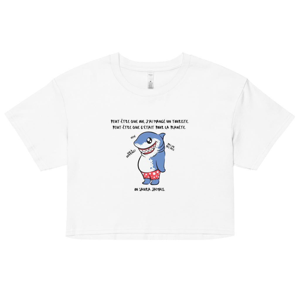 Crop top - Court sur la taille, long sur le message Court sur la taille, long sur le message.